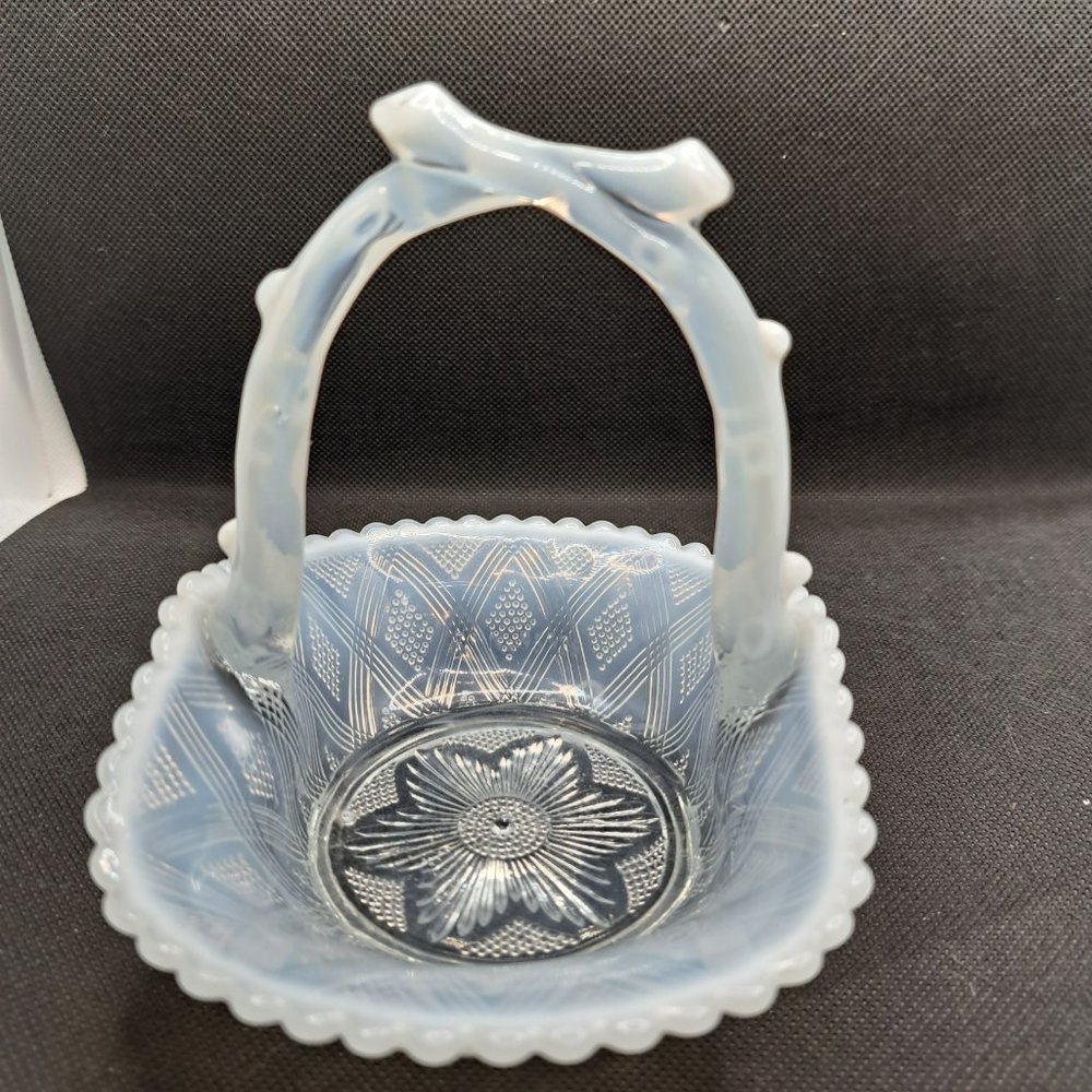 Vintage Fenton Art Glass Basket